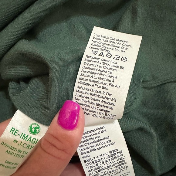 NWT J. Crew Green Pine Solid Open Back Velvet Bow FormKnit Long Sleeve Top Med - Picture 12 of 16